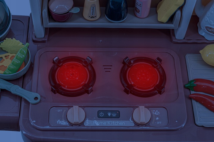 Kuchenka dla Dzieci Kuchnia Zabawkowa MAŁY KUCHARZ Dźwięk PARA Światło LED