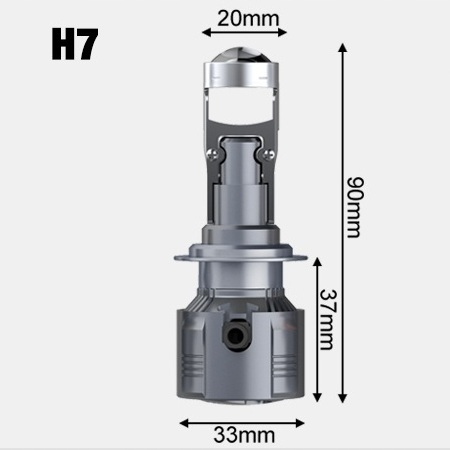 ŻARÓWKI LED H7 30000lm RETRIFY S&D PROJECTOR 100% IDEALNE ODCIĘCIE SOCZEWKA