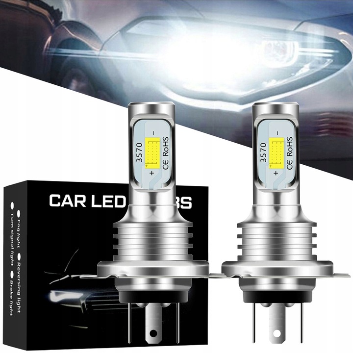 2x ŻARÓWKI LED H4 CSP LIGHT 400% 12V CAN BUS E11 8000lm do Yamaha Honda BMW