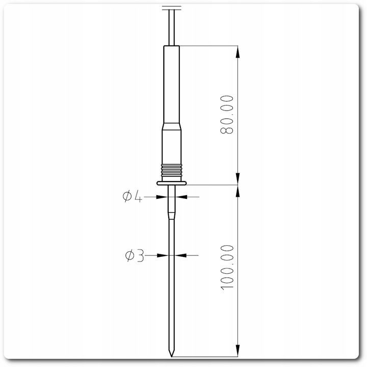 Profesjonalny termometr cyfrowy z sondą DT-1