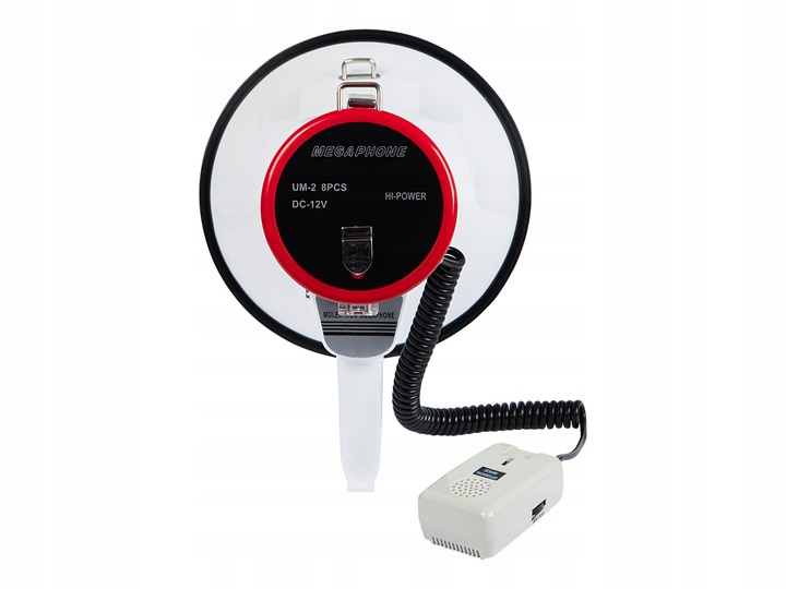 MEGAFON SYRENA ALARM MIKROFON BRADZO GŁOŚNY NA MARSZE PROTESTY 30W 108dB HQ