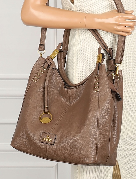 Torebka Damska listonoszka worek na ramię duża pojemna CJLTT1752 Beżowa