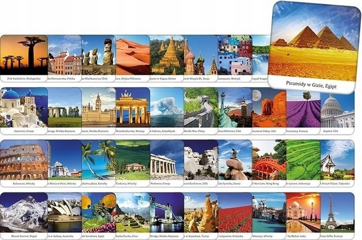 Gra planszowa ODKRYJ ŚWIAT MEMORY Adamigo + ołówek