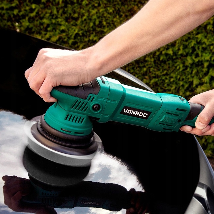 Polerka samochodowa 1050W – 150mm plus 4 pady