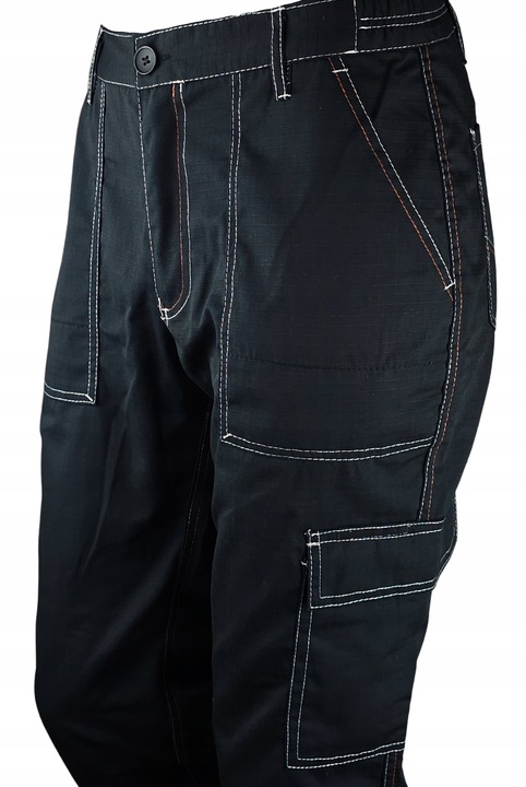 Spodnie ROBOCZE męskie BHP MOCNE ochronne WZMACNIANE RIP-STOP na rozdarcia