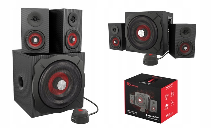 Głośniki 2.1 60W PC Komputerowe GENESIS Helium 600 Pilot