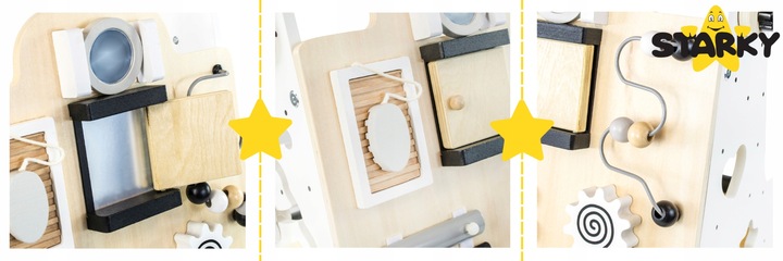 Jeździk pchacz drewniany chodzik dla dziecka dzieci tablica manipulacyjna