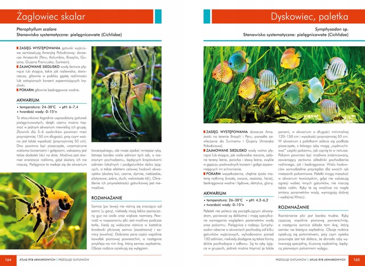 ATLAS RYB AKWARIOWYCH 150 GATUNKÓW Maja Prusińska TWARDA w.2023