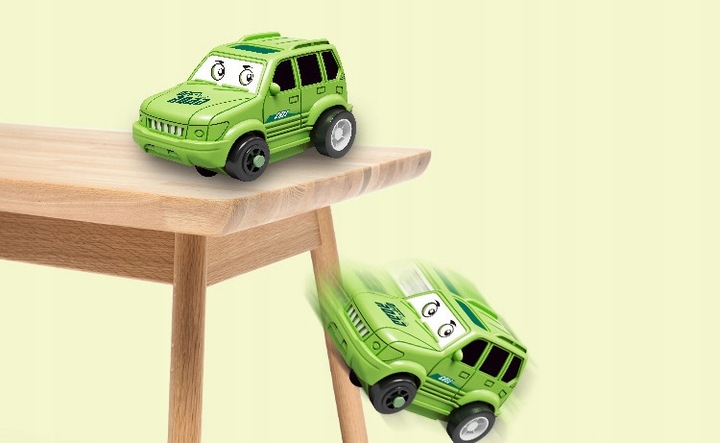 TOR SAMOCHODOWY KREATYWNE PUZZLE DINOZAUR PARK AUTKO 15 el. PUZZLE RAIL CAR