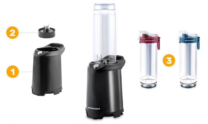 Blender ręczny kielichowy do koktajli 2 butelki smoothie 350W