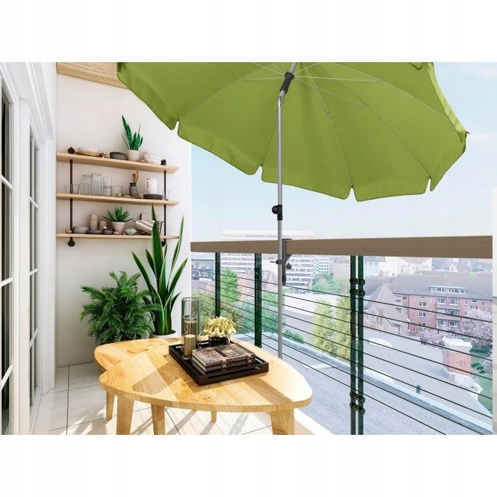 UCHWYT DO PARASOLA BALKONOWEGO mocowanie do balustrady balkonu zacisk