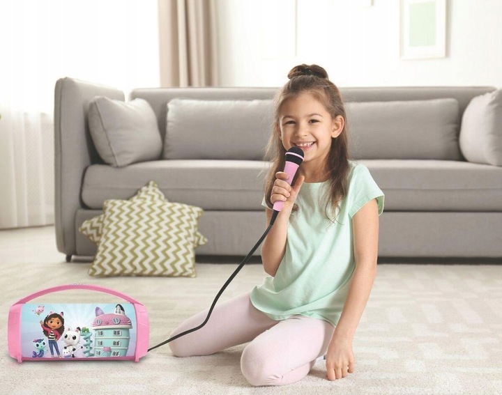 Głośnik mobilny LEXIBOOK Koci Domek Gabi BTP585GDHZ Różowy