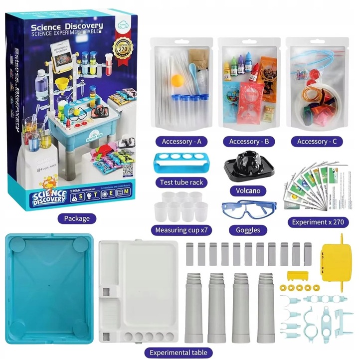 Laboratorium Chemiczne Dla Dzieci - Mały Chemik 270 Szalonych Eksperymentów