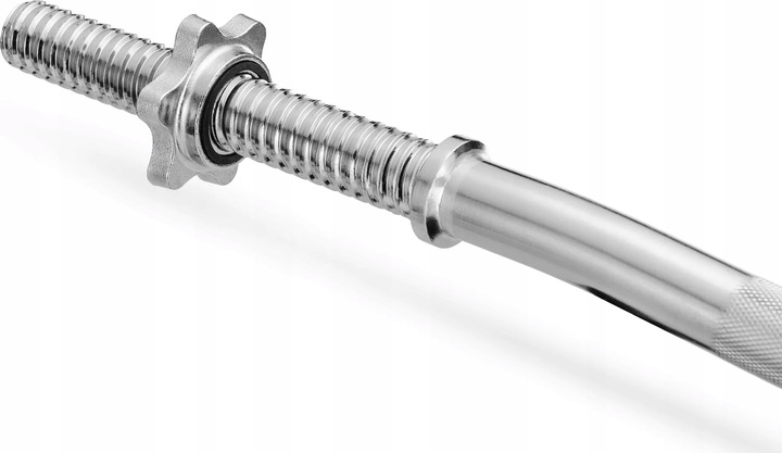 SZTANGA GRYF ŁAMANY 120CM 28MM GWINTOWANY ZACISKI