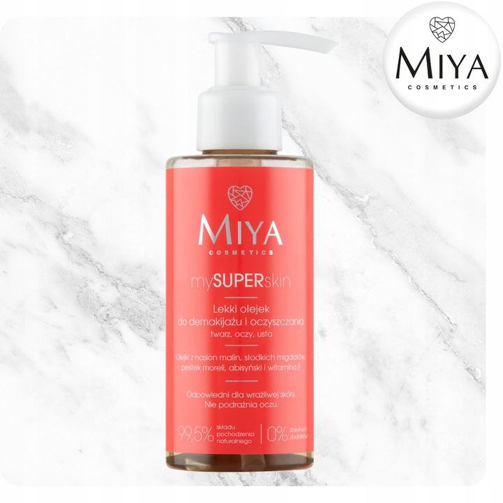Lekki Olejek Do Demakijażu i Oczyszczania Twarzy/Oczu/Ust MIYA 140 ml