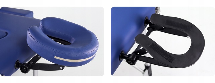 ŁÓŻKO STÓŁ DO MASAŻU SKŁADANY ALUMINIOWY 3 SEGMENTY ADELE PIANKA 5CM HABYS