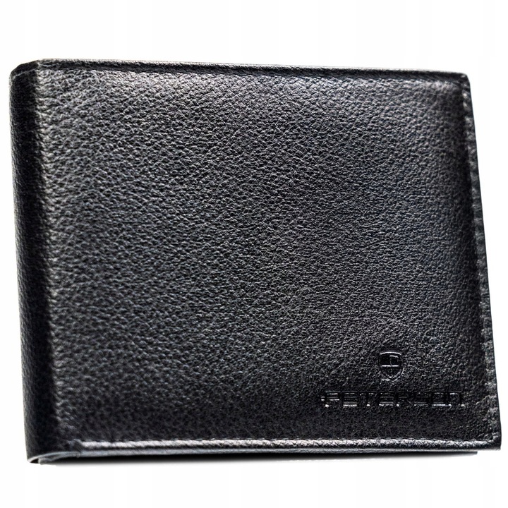 Portfel męski skórzany mały PETERSON ochrona RFID na karty pudełko prezent