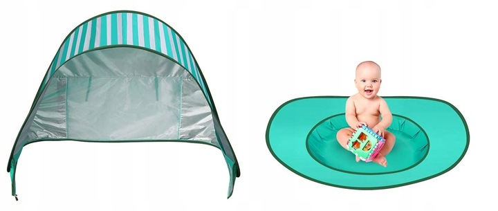 Namiot Plażowy Basen Parawan z Brodzikiem 120cm