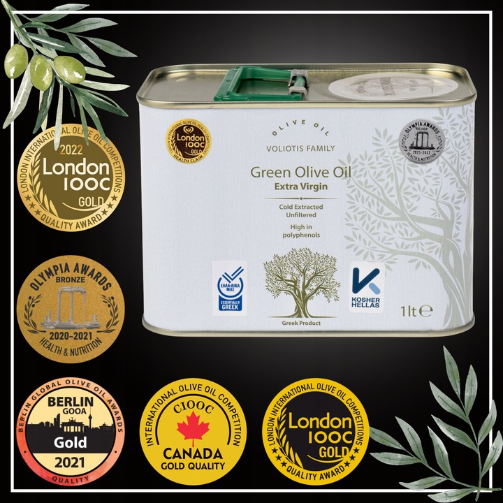 Oliwa z Oliwek Extra Virgin 1L grecka Z TEGOROCZNYCH ZBIORÓW PIERWSZA W PL