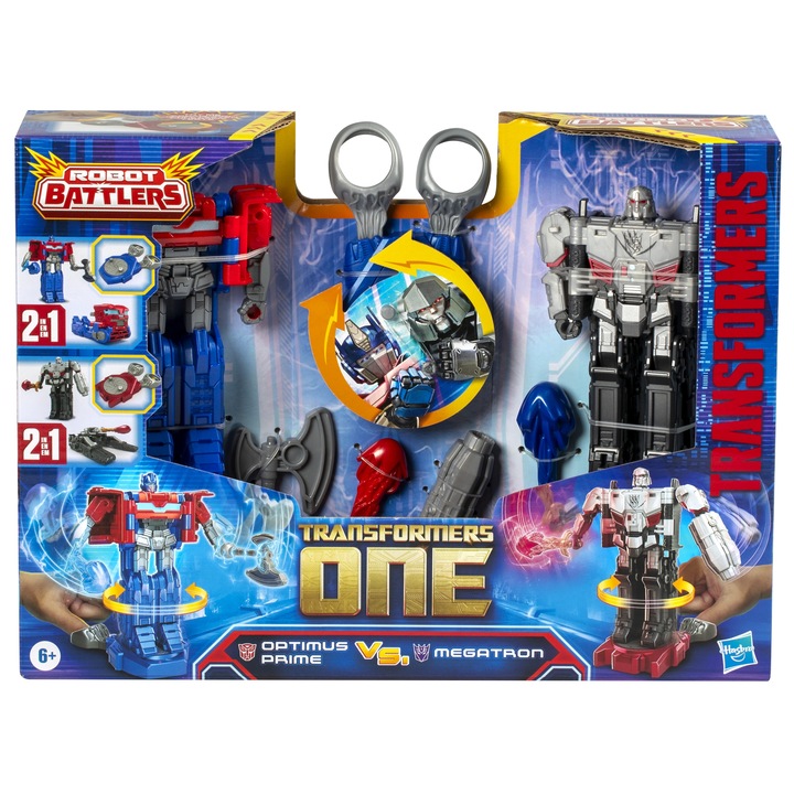 Hasbro Transformers One Figurki Optimus Prime vs Megatron Robot Battlers