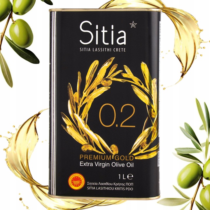 Grecka Oliwa z Oliwek Extra Virgin 1L Sitia Premium data produkcji 10/2024