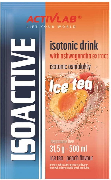 ACTIVLAB ISO ACTIVE 20x 31,5g NAPÓJ IZOTONIK PEACH x4