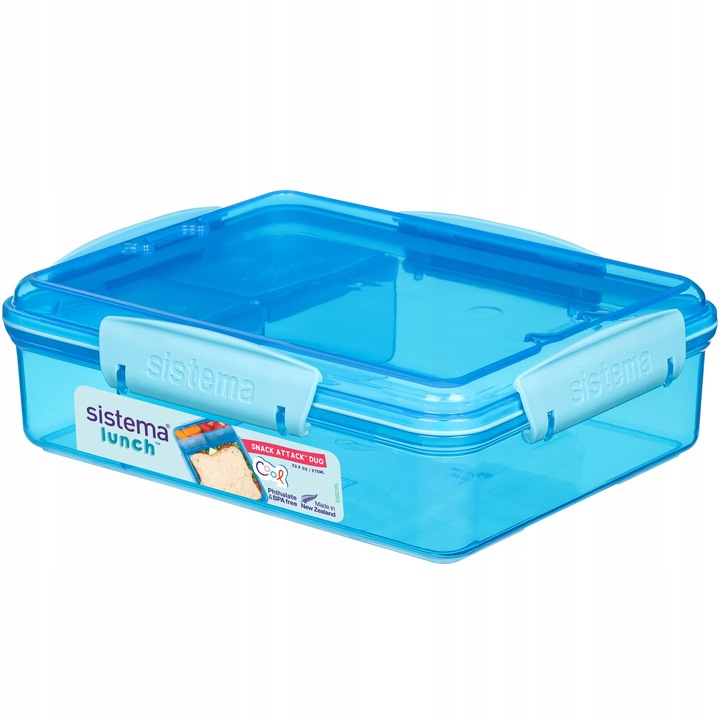 ŚNIADANIÓWKA POJEMNIK lunchbox z Przegródkami snack duo 975ml to-go Sistema