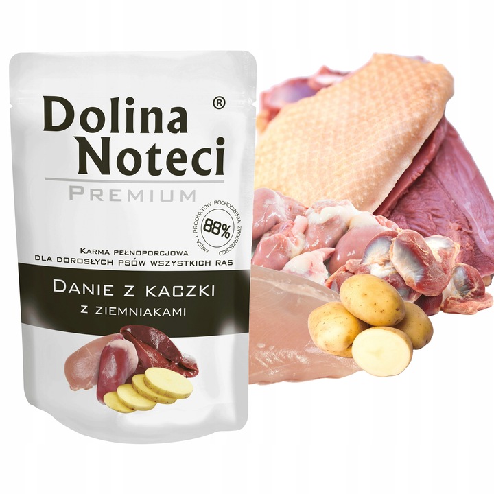 DOLINA NOTECI DANIE Karma mokra dla psa Mix Smaków pełnoporcjowa 40 x 100g