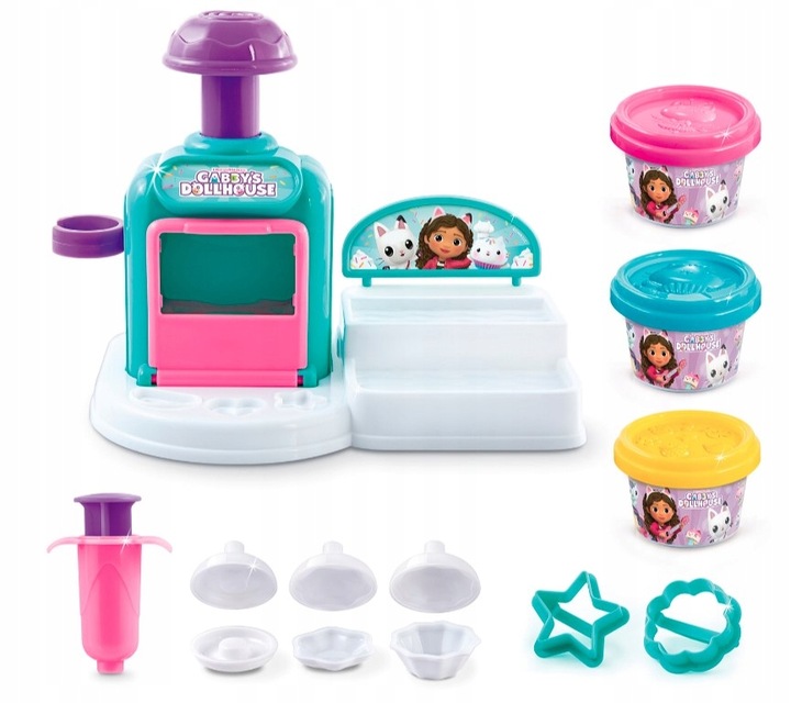 ZESTAW KREATYWNY KUCHNIA ŁAKOTKA KOCI DOMEK GABI GABBY MASA PLASTYCZNA EPEE