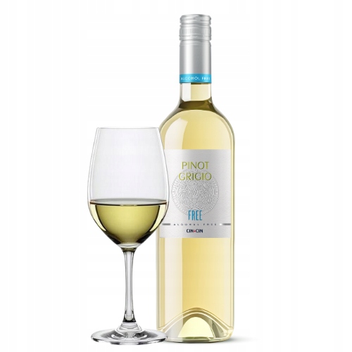 Wino bezalkoholowe CIN CIN Pinot Grigio białe półwytrawne 750 ml