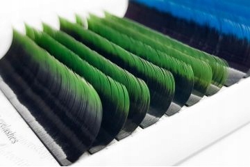 Rzęsy kolorowe do przedłużania OMBRE PLATINUM 0,10 C 8-13