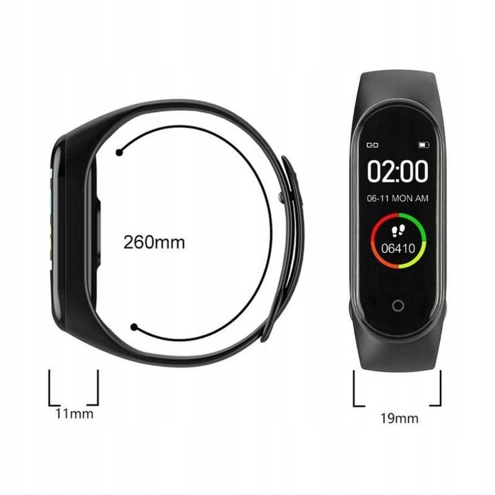 SMARTBAND M5 SMARTWATCH OPASKA PULS KROKI ROZMOWY