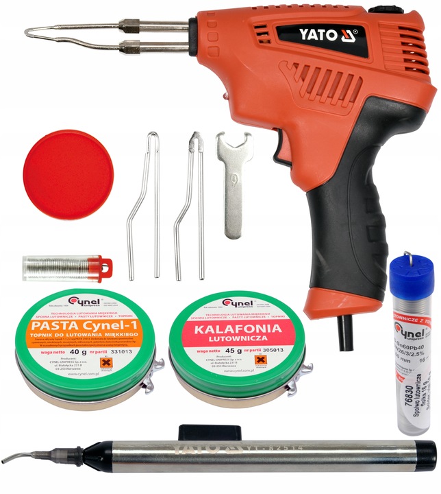 YATO LUTOWNICA TRANSFORMATOROWA 200W + ZESTAW AKCESORIÓW LUTOWNICZYCH