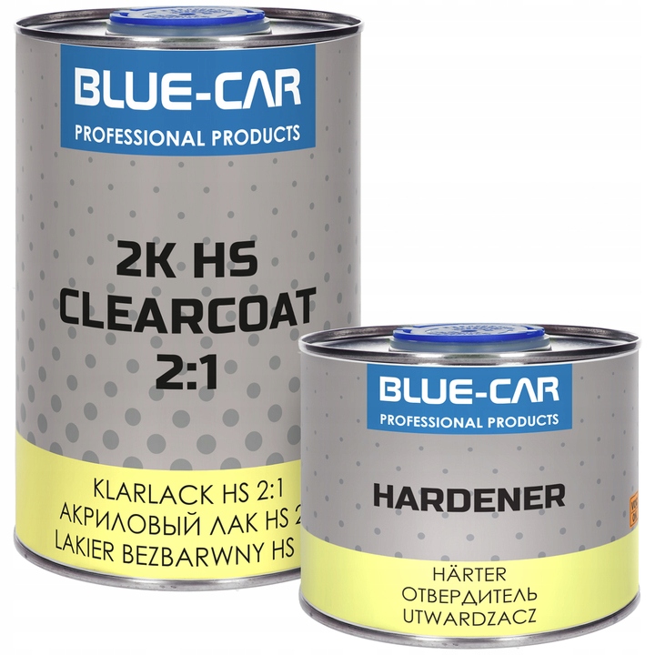 BLUE-CAR LAKIER BEZBARWNY HS 2:1 + UTWARDZACZ 1,5L KPL