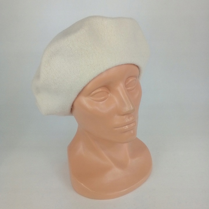 250 BERET FEZKO KREMOWY rozm. 11,5" duży