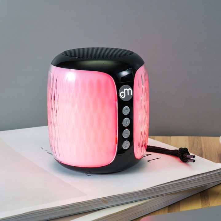 GŁOŚNIK BLUETOOTH BEZPRZEWODOWY LAMPKA LED KOLORY