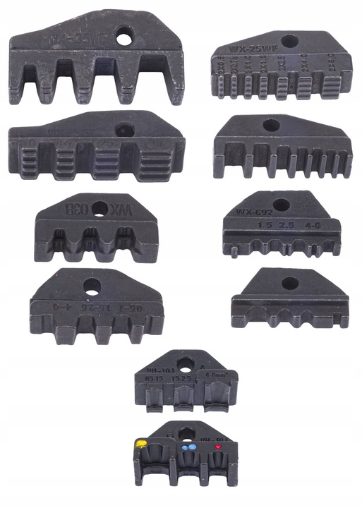 Zaciskarka Do Konektorów Praska do TULEJEK Końcówek 7w1 5 Matryc 10-35 mm