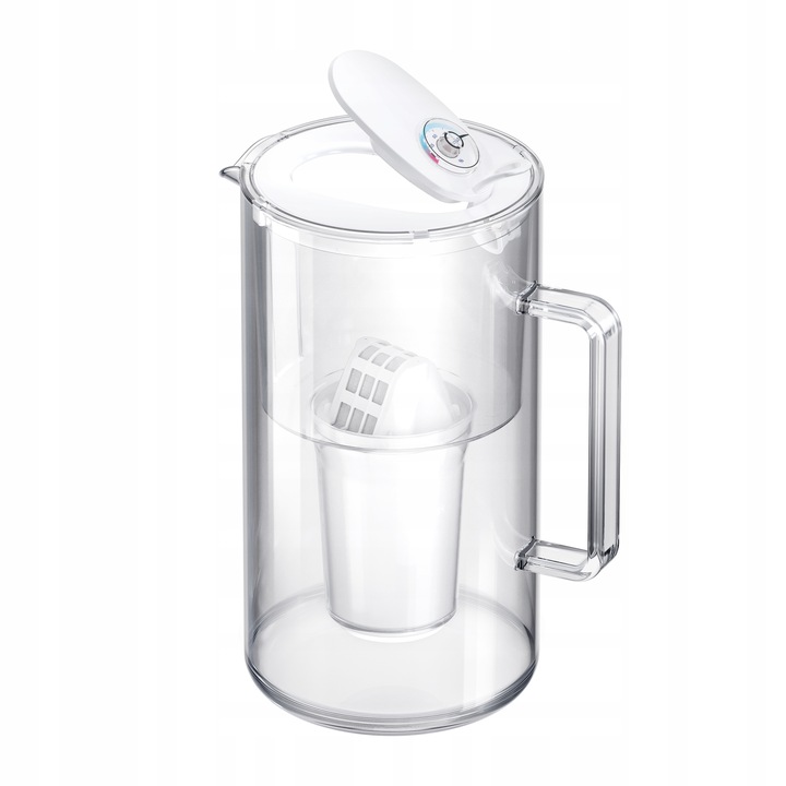 Dzbanek filtrujący szklany Aquaphor Nord 2,5l z wkładem A5 (350l), biały