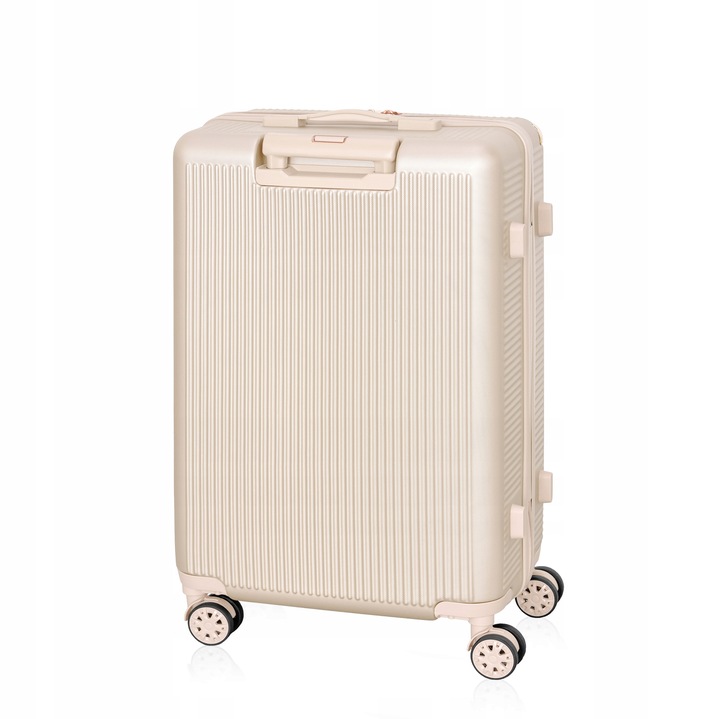 BETLEWSKI Walizka Podróżna duża pojemna na wakacje na kółeczkach stylowa