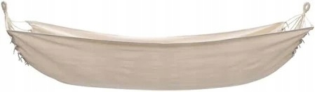 HAMAK OGRODOWY TURYSTYCZNY BOHO MOCNY DWUOSOBOWY 150x260cm TORBA BEŻ