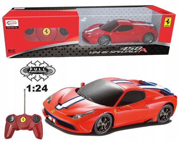 Ferrari 458 1:24 Rastar 71900 samochód sterowany