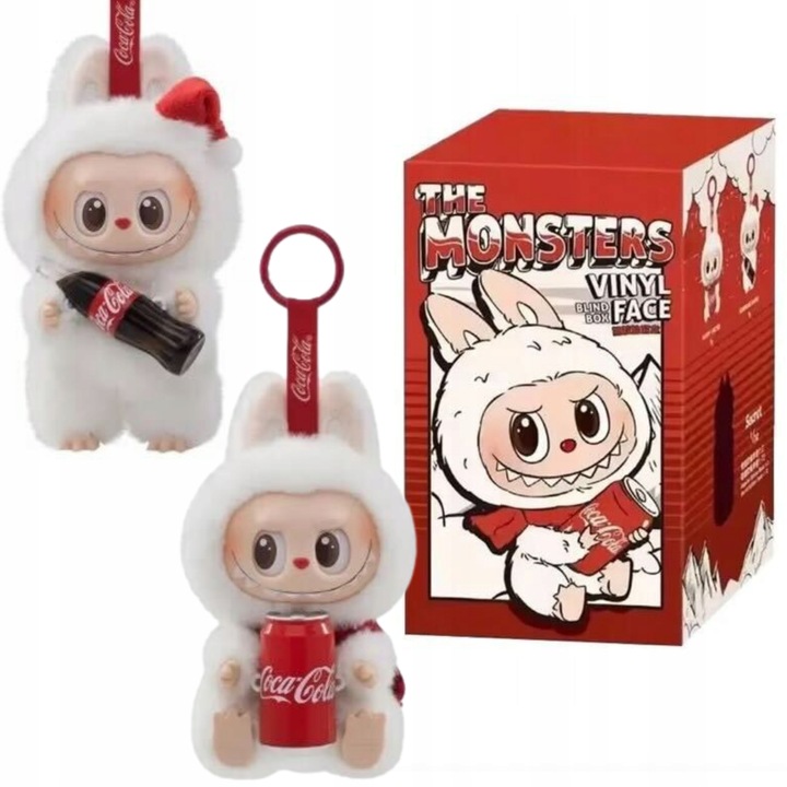 LABUBU COCA-COLA THE MONSTER BRELOK MASKOTKA PLUSZOWA KOLEKCJONERSKA