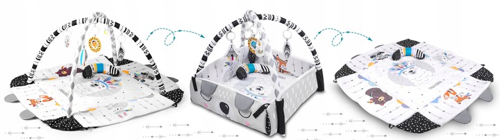 MATA EDUKACYJNA RICOKIDS DLA NIEMOWLĄT DUŻA MIĘKKA ZWIERZĄTKA + GRATIS