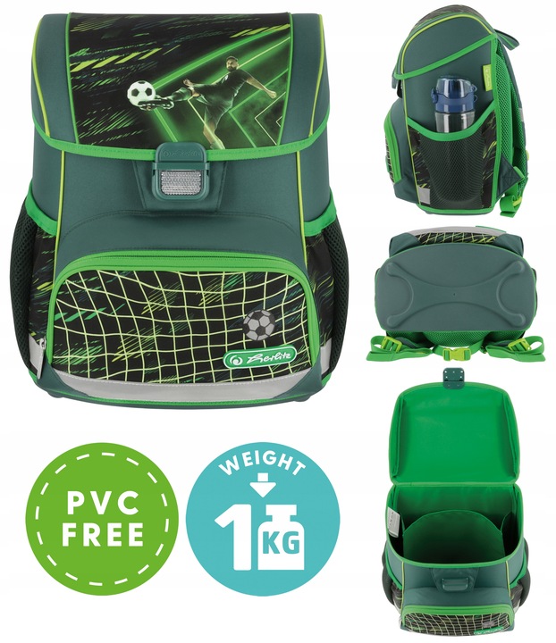 TORNISTER SZKOLNY HERLITZ LOOP PLUS PIŁKA NOŻNA ZESTAW KLASA 1-3