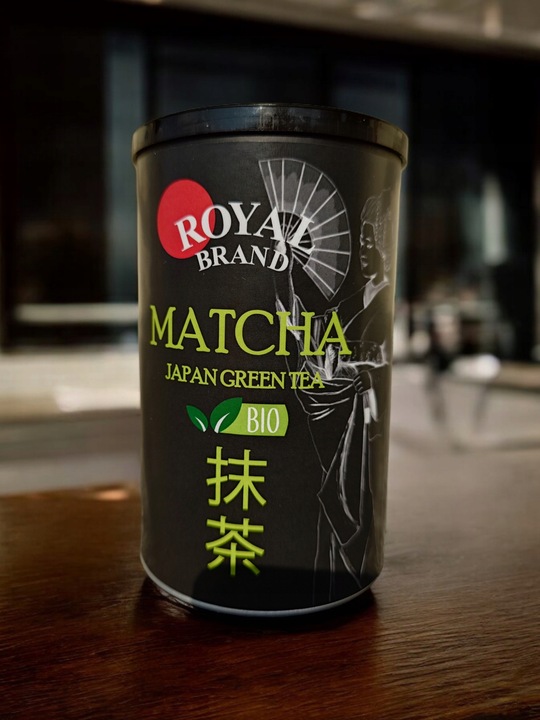 Zestaw Do Herbaty Matcha Japoński Bio 100 g z Miotełką Chasen Bambusową Kot