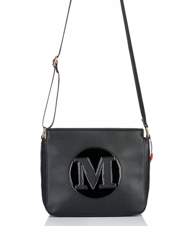 MONNARI Torebka na ramię LISTONOSZKA Pojemna PASEK LOGO PREMIUM