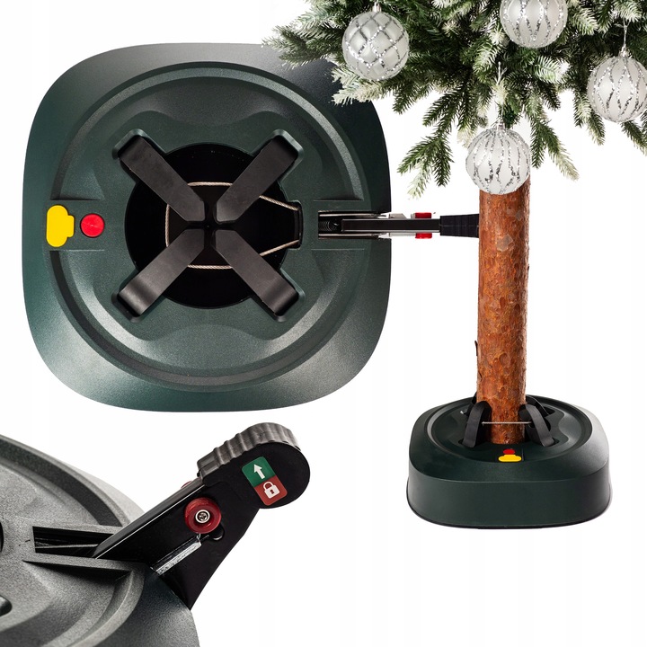 Stojak CHOINKOWY z pedałem nożnym pod choinkę podstawka drzewko pojemnik