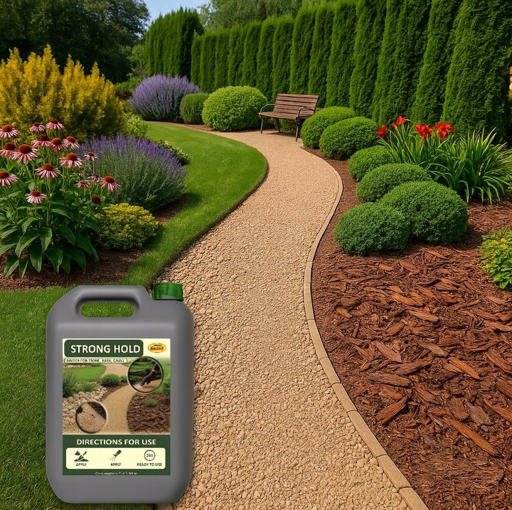 Strong Hold 5L - stabilizator, spoiwo do kamienia, kory i żwiru,