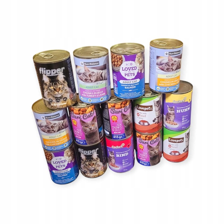 Mokra karma dla kota mix smaków 24 puszki x 415g