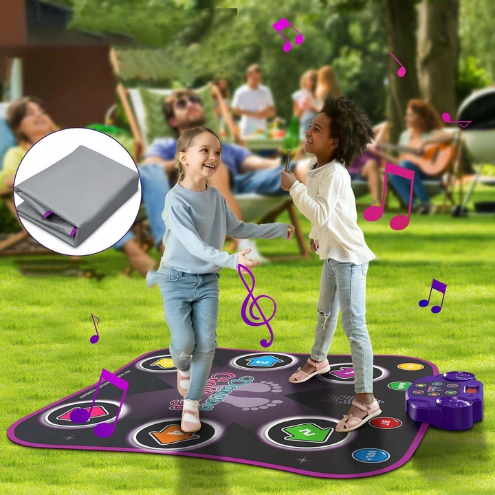 MATA DO TAŃCA DLA DZIECI Z BLUETOOTH GRY MUZYCZNA MATA TANECZNA STRZAŁKAMI